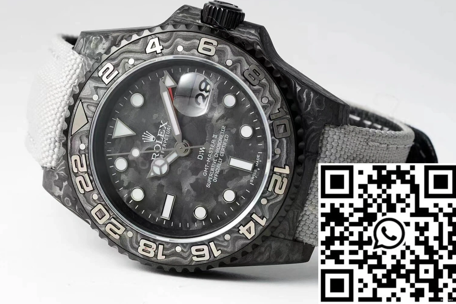 II Dial Fiber Carbon Diw GMT-MASTER Strap Fabric Rolex 1226